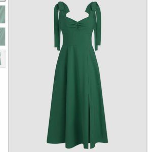 Cider Midi Bowknot Corset Dress NWT